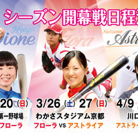 女子プロ野球リーグ、3月に開幕…初日は兵庫ディオーネ対京都フローラ 画像
