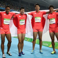 【リオ2016】男子400メートルリレー、日本がアジア新記録で銀メダル