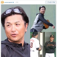 巨人・高橋由伸監督、さわやかな笑顔と汗…ファン「現役復帰してください」 画像