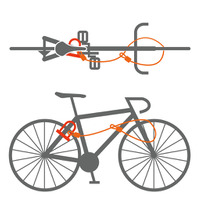 自転車用ロック「ブレード型多関節ロック＆長尺ワイヤー」セット発売