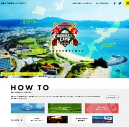沖縄県、プロ野球キャンプ見学情報ティザーサイト公開