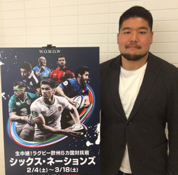 ラグビー日本代表・畠山健介、シックス・ネーションズの展望を語る…WOWOW