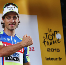ツール・ド・フランス第16ステージで5度目の区間2位となったペーター・サガン（2015年7月20日）