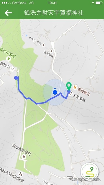 鎌倉市観光協会のウォーキングアプリも併用。いろいろなサービスと組み合わせると単調な歩きも楽しくなる