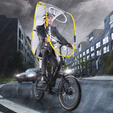スイス生まれの自転車専用雨よけシールド「ドライブ」…30秒で取り付け可能