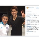 岡村隆史、内田篤人とのツーショット写真…「やべっちFC」で‘ガチ対決’