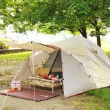 寝室とリビングが作れる5人用テント「プレミアムワンタッチテント」