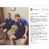 本田圭佑＆東口順昭、中学生ぶりのツーショット「ここで一緒にサッカーできて嬉しい」