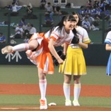 プロ野球交流戦スタート！ライオンズ×ベイスターズでエビ中が「始9式」