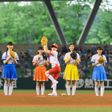 私立恵比寿中学＆本田紗来、セパ交流戦セレモニアルピッチに登場