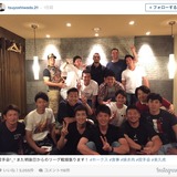 ソフトバンク投手陣が決起集会…和田毅、リーグ後半戦に向け「頑張ります！」