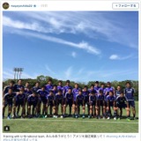 吉田麻也、サッカーU-19日本代表とトレーニング「なんか変なの混ざってる」