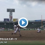 木更津総合、投手陣が甲子園マウンドで練習