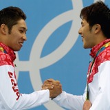 北島康介、萩野公介＆瀬戸大也を現地で応援…「公介、大也おめでとう！」