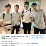 ソフトバンク、試合終了後のトークショーでファンと交流