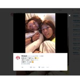 吉田沙保里&登坂絵莉、添い寝の仲良しショット「時差ぼけで寝れない」