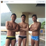 元競泳・立石諒、北島康介らとトレーニング…肉体美を披露