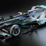 メルセデス未来のF1マシンを公開、2030年はこうなる！