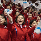 【平昌オリンピック】「超魅力的！」北朝鮮美女応援団の統一感のある応援がスゴイ