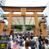 9m超えの大鳥居が試合会場に。神社が舞台の3人制バスケットボールの世界大会が宇都宮で開催