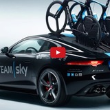 【ツール・ド・フランス14】チームスカイ、個人TTのチームカーはジャガーの新型スポーツカー「Fタイプ」