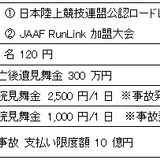 日本陸連が提供するランナー向け保険が補償範囲を拡大