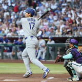 【MLB】大谷翔平、中堅フェンス直撃大飛球の“174キロ”二塁打でチャンスメーク　フリーマンの犠飛で先制点