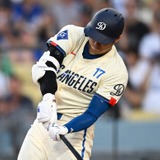 【MLB】大谷翔平、初回に続く右安打で今季19度目のマルチ達成　ド軍の大量リードに貢献、23号で月間最多本塁打更新