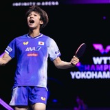 戸上隼輔、23時過ぎの戦い制した“ファイター”が観客へ感謝　4強入りへ世界2位の中国勢に挑む「熱い試合をできたら」【WTTチャンピオンズ横浜】