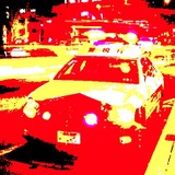 自走式のクレーン車、横断の自転車に衝突