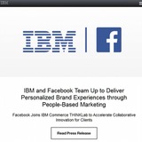 IBMとFacebook、マーケティング領域ビジネスで業務提携