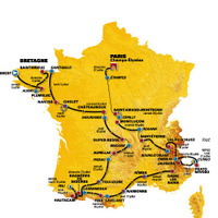 　7月5日に開幕する第95回ツール・ド・フランスの第15ステージの一部がコース変更し、スタート地点がディーニュレバンからアンブリュンになったことで、大会の公式マップが変更された。また大会中盤の各ステージ距離も見直された。
　第15ステージはディーニュレバンを