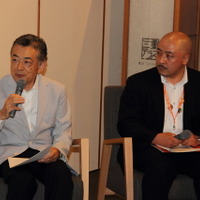 プレス発表会には森脇基恭氏（写真左）も登場