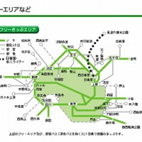 東京フリーきっぷフリーエリア