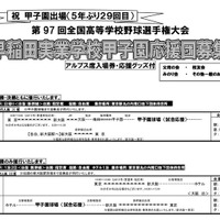 早稲田実業で応援団の募集