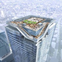 渋谷駅街区開発計画１期（東棟）で新たに具体化した「屋上展望施設」の完成イメージ