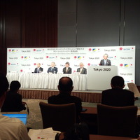 綜合警備保障とセコムの東京2020スポンサーシップ契約発表会（2015年10月20日）