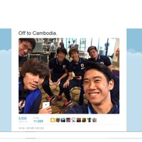香川、長友ら代表選手、W杯予選シンガポール戦後は何してた？…ツイッタ―まとめ 画像