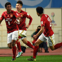 クラブW杯4強進出の広州恒大（2015年12月13日）