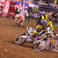 ハスクバーナに450SXクラス初の優勝をもたらし、自身も初優勝を果たした#21ジェイソン・アンダーソン（Rockstar Energy Husqvarna Factory Racing）。