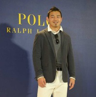 「ポロ ラルフ ローレン」記者会見に登場した五郎丸歩選手