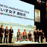 東京マラソン2016フィニッシュ地点、東京ビッグサイトにて（2月28日）