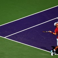 錦織圭が快勝、マイアミ・オープン5年連続ベスト16進出（c）Getty Images