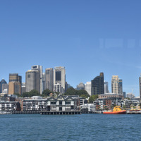 シドニーを海側から眺めて