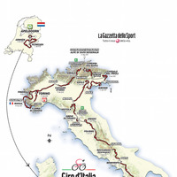 2016ジロ・デ・イタリアのコースマップ