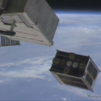 国際宇宙ステーション「きぼう」、フィリピン第1号超小型衛星の放出に成功 画像
