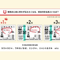 今年の日本ダービー1番人気は「マカヒキ」…日本ダービーに関する意識調査