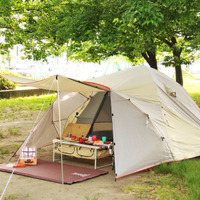 寝室とリビングが作れる5人用テント「プレミアムワンタッチテント」 画像