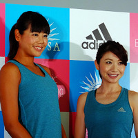 adidas MeCAMP supported by ANESSA and Panasonic オープニングイベントに参加した坂口佳穗選手と市橋有里氏（5月28日）