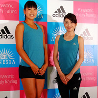 adidas MeCAMP supported by ANESSA and Panasonic オープニングイベントに参加した坂口佳穗選手と市橋有里氏（5月28日）